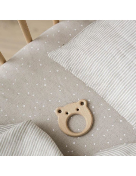 Junior lanena prevleka za vzglavnik Stripes