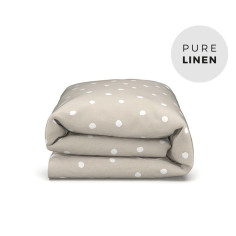 Buttons Linen Toddler Duvet Cover