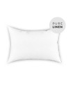 Pure White Linen Pillowcase
