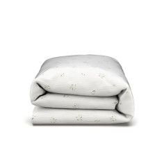Olive Tree Muslin Duvet Cover