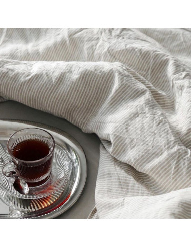 Stripes Linen Duvet Cover