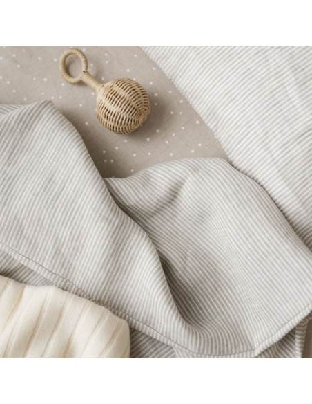 Stripes Linen Baby Duvet Cover