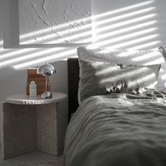 Lanena prevleka za vzglavnik Olive Green 2