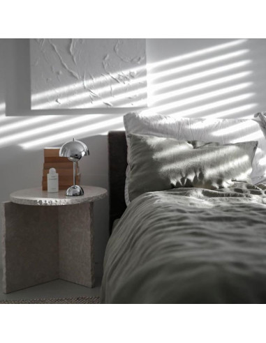 Lanena prevleka za vzglavnik Olive Green