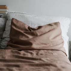 Truffle Linen Pillowcase 2