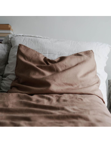 Truffle Linen Pillowcase