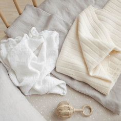 Baby lanena prevleka za odejo 2