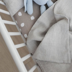 Stripes Linen Baby Duvet Cover 2