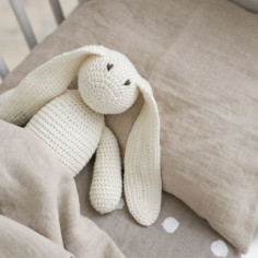 Baby lanena prevleka za vzglavnik Natural linen 2