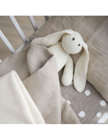 Natural Linen Baby Duvet Cover