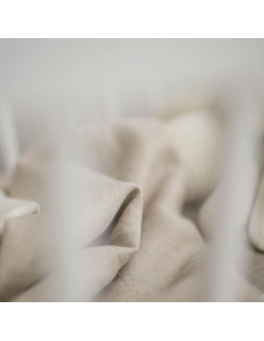 Junior lanena prevleka za odejo Natural linen