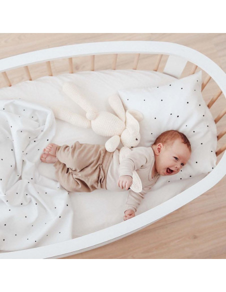 Baby lanena rjuha za vzmetnico Pure white