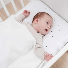 Pure White Linen Baby Duvet Cover 2