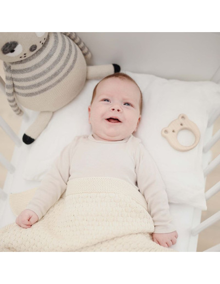 Pure White Linen Baby Pillowcase