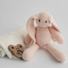 Darilni komplet z mareličnim zajčkom v škatli 2