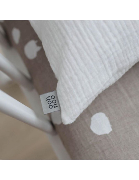 White Muslin Baby Pillowcase