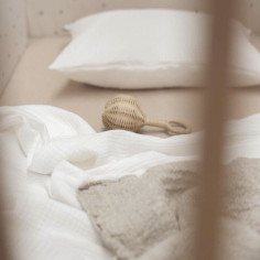 White Muslin Toddler Pillowcase 2