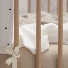 Junior muslin prevleka za odejo White 2