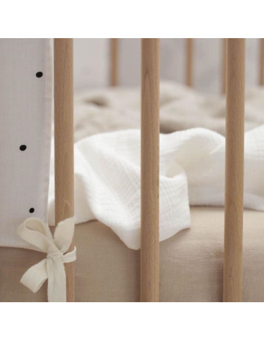 Junior muslin prevleka za odejo White