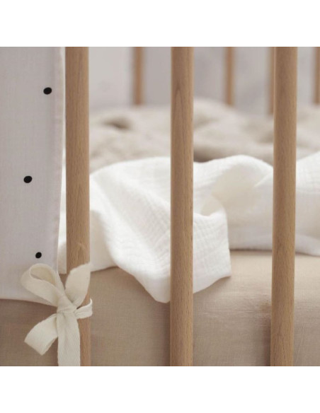 White Muslin Toddler Duvet Cover