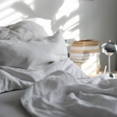 White Muslin Pillowcase 2