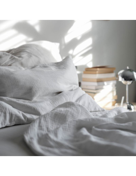 Muslin prevleka za vzglavnik White