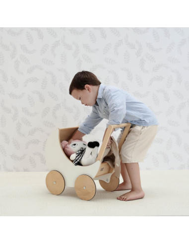 Wooden Doll Pram