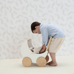 Wooden Doll Pram 2
