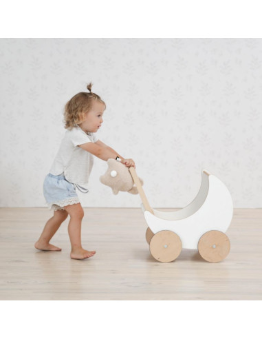 Wooden Doll Pram