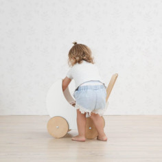 Wooden Doll Pram 2