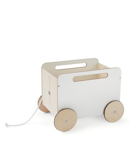 Wooden Toy Chest on Wheels