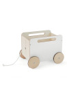Wooden Toy Chest on Wheels