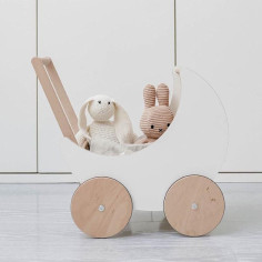Wooden Doll Pram 2