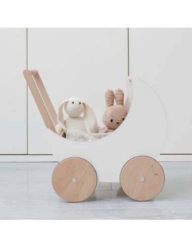 Wooden Doll Pram