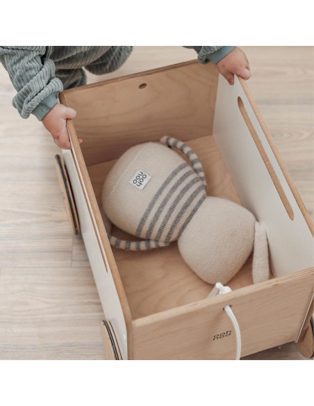Wooden Toy Chest on Wheels