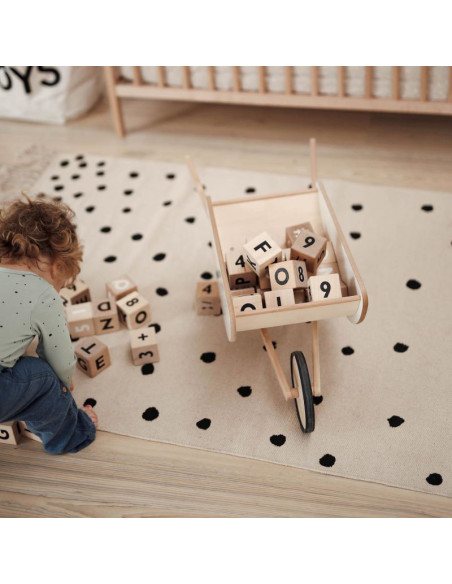 Wooden Toy Wheelbarrow for Kids