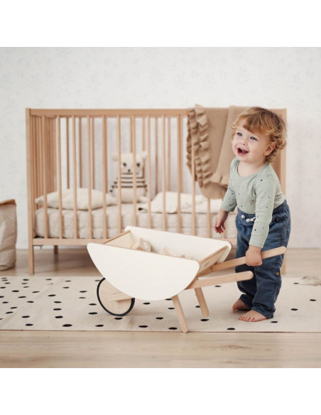 Wooden Toy Wheelbarrow for Kids