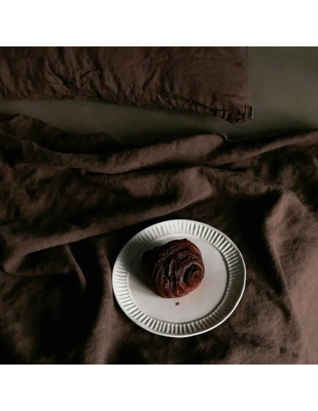 Lanena prevleka za vzglavnik Mocha