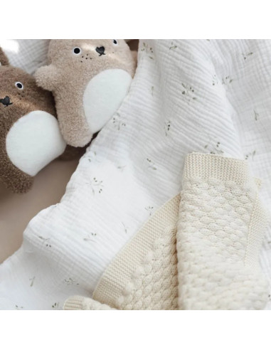 Olive Tree Muslin Toddler Duvet Cover