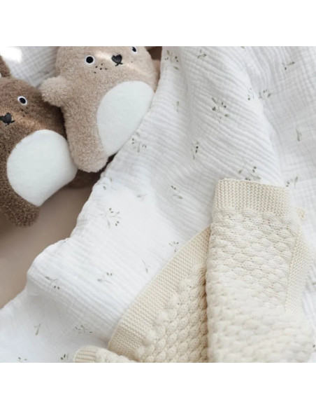 Olive Tree Muslin Toddler Duvet Cover