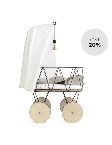 Dolly Cot Set with Bedding and Canopy