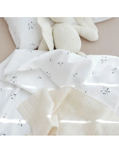 Black Olive Tree Cotton Toddler Duvet Cover