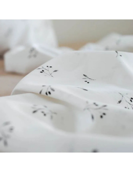 Bombažna prevleka za odejo Black olive tree