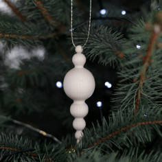WOODEN ORNAMENT - ICICLE 2