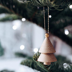 WOODEN ORNAMENT - Tree 2