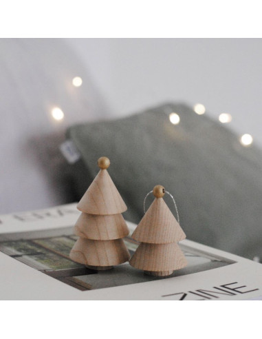 WOODEN ORNAMENT - Tree