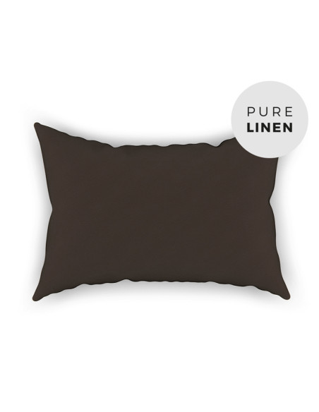 Chocolate Linen Pillowcase