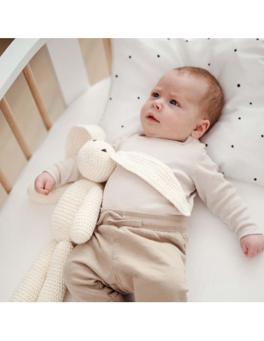 Crochet Cotton Bunny in Cream