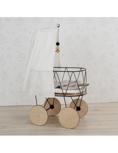 Dolly Cot Set with Bedding and Canopy