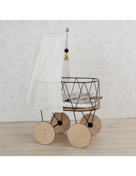 Dolly Cot Set with Bedding and Canopy